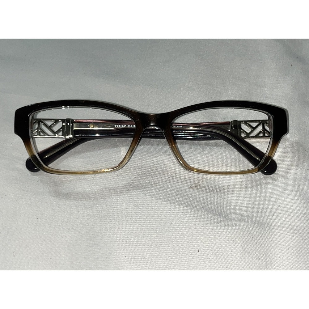 TORY BURCH TY 2039 1010 BROWN CRYSTAL 53/16/135 EYEGLASSES FRAME XK86
